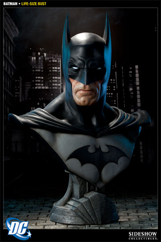 Illustration for article titled Put a Life-Sized Batman Head on Your Shelf